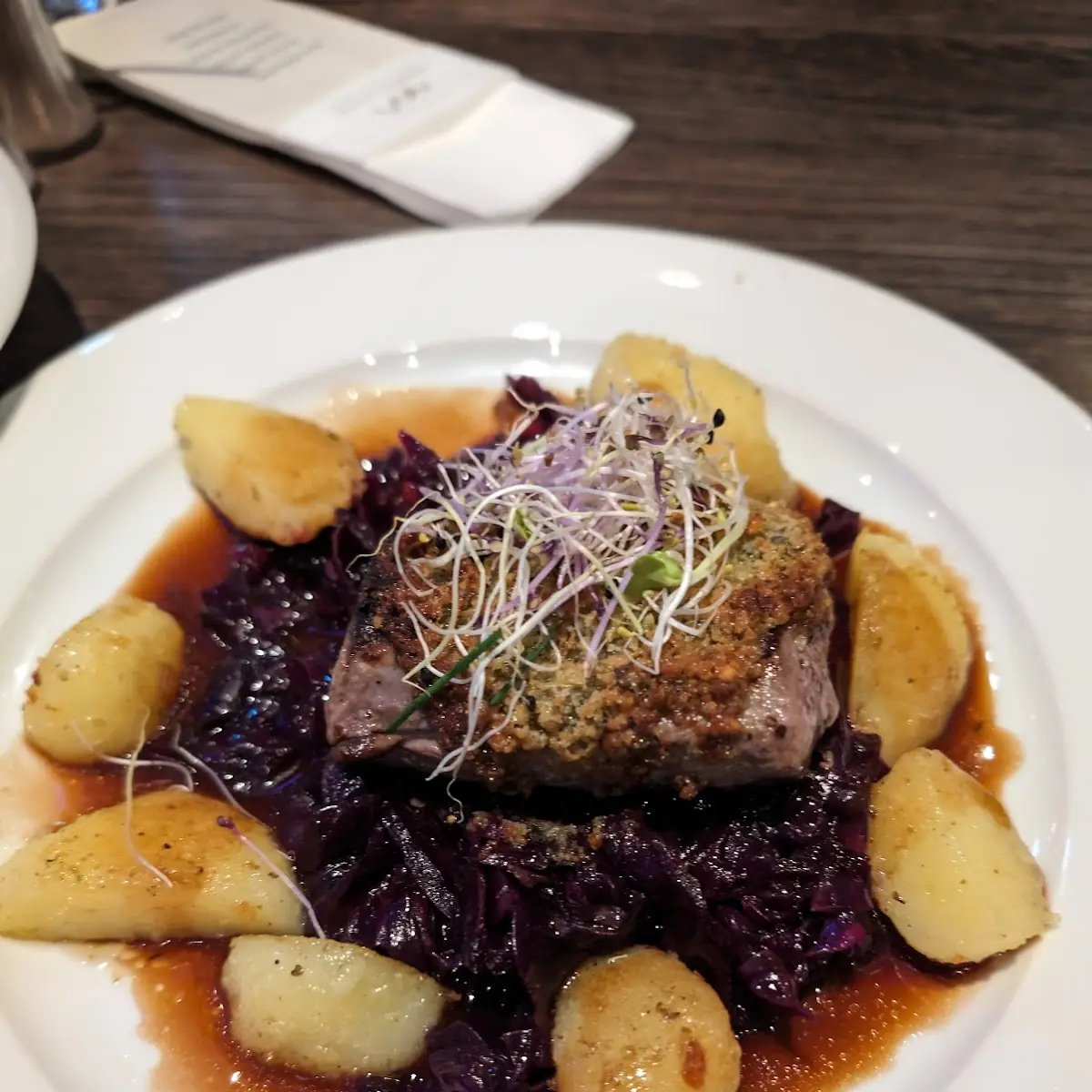 Hirschsteak, Mahlzeit Am Meer