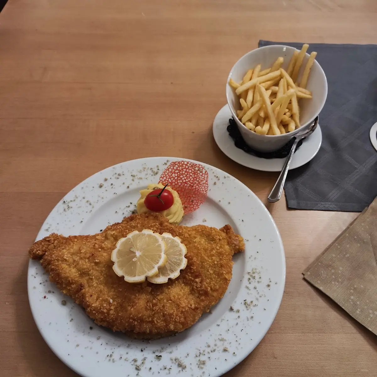 Schnitzel Mit Pommes