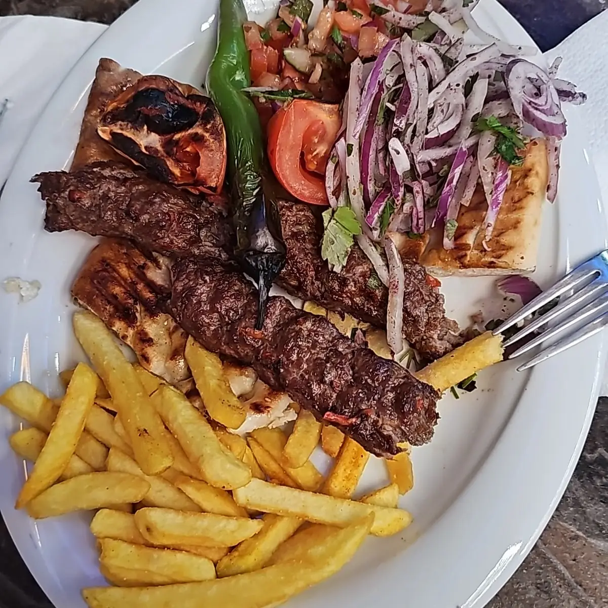Adana Kebab Oder Hackfleisch Spieß