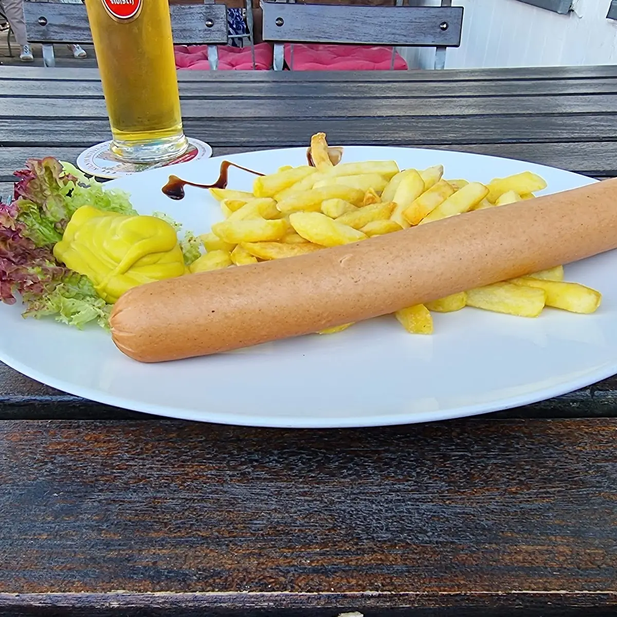 Bockwurst Mit Pommes
