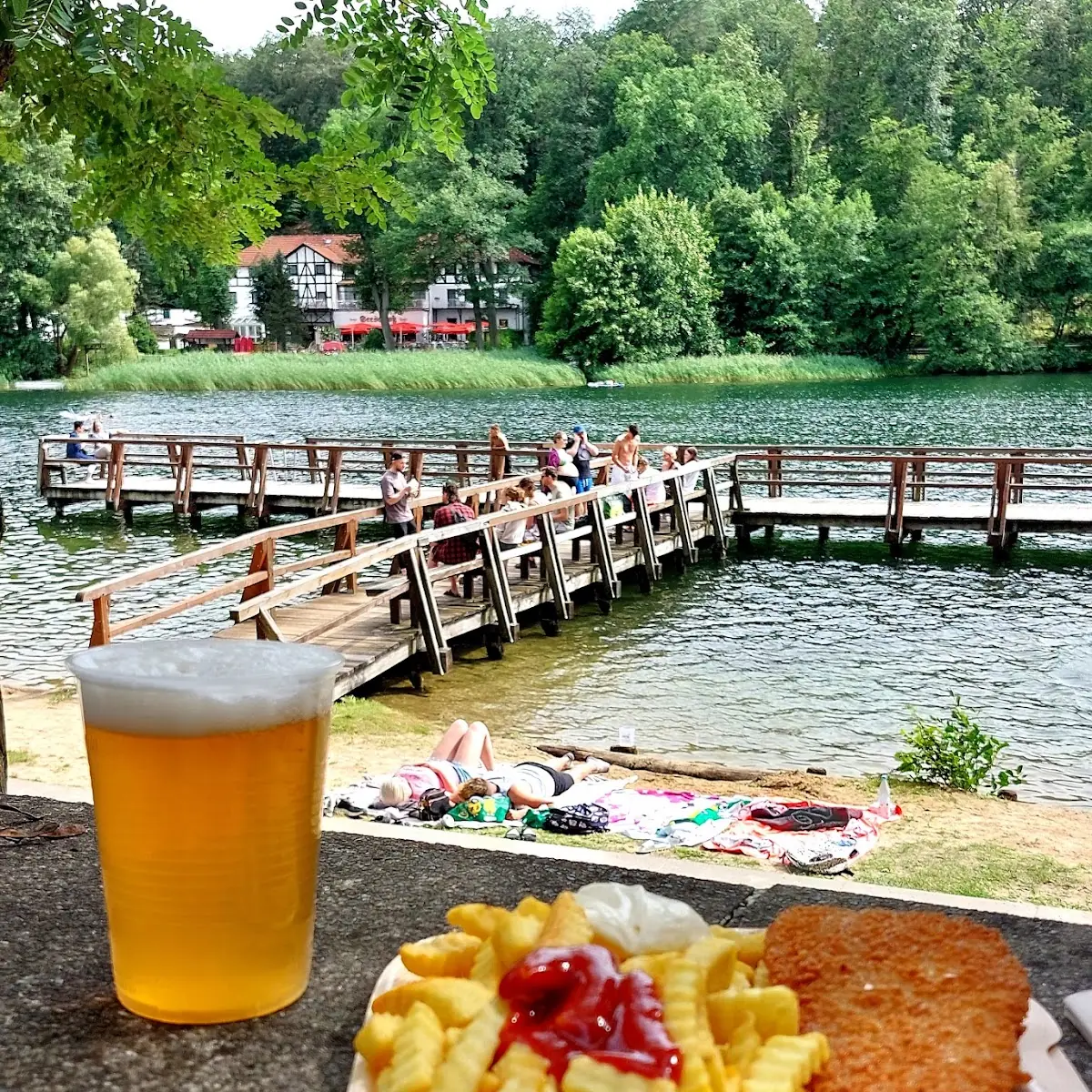 Backfisch Mit Pommes