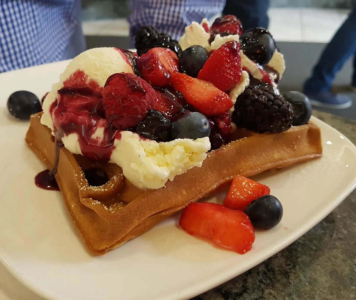 Waffle, Eiscafé Venezia