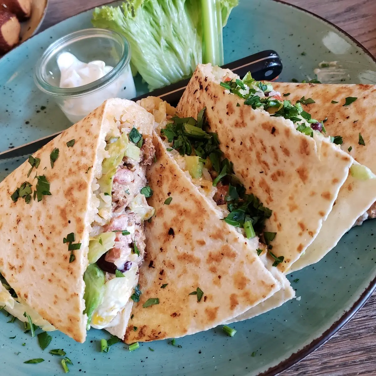 Chicken Caesar Quesadilla