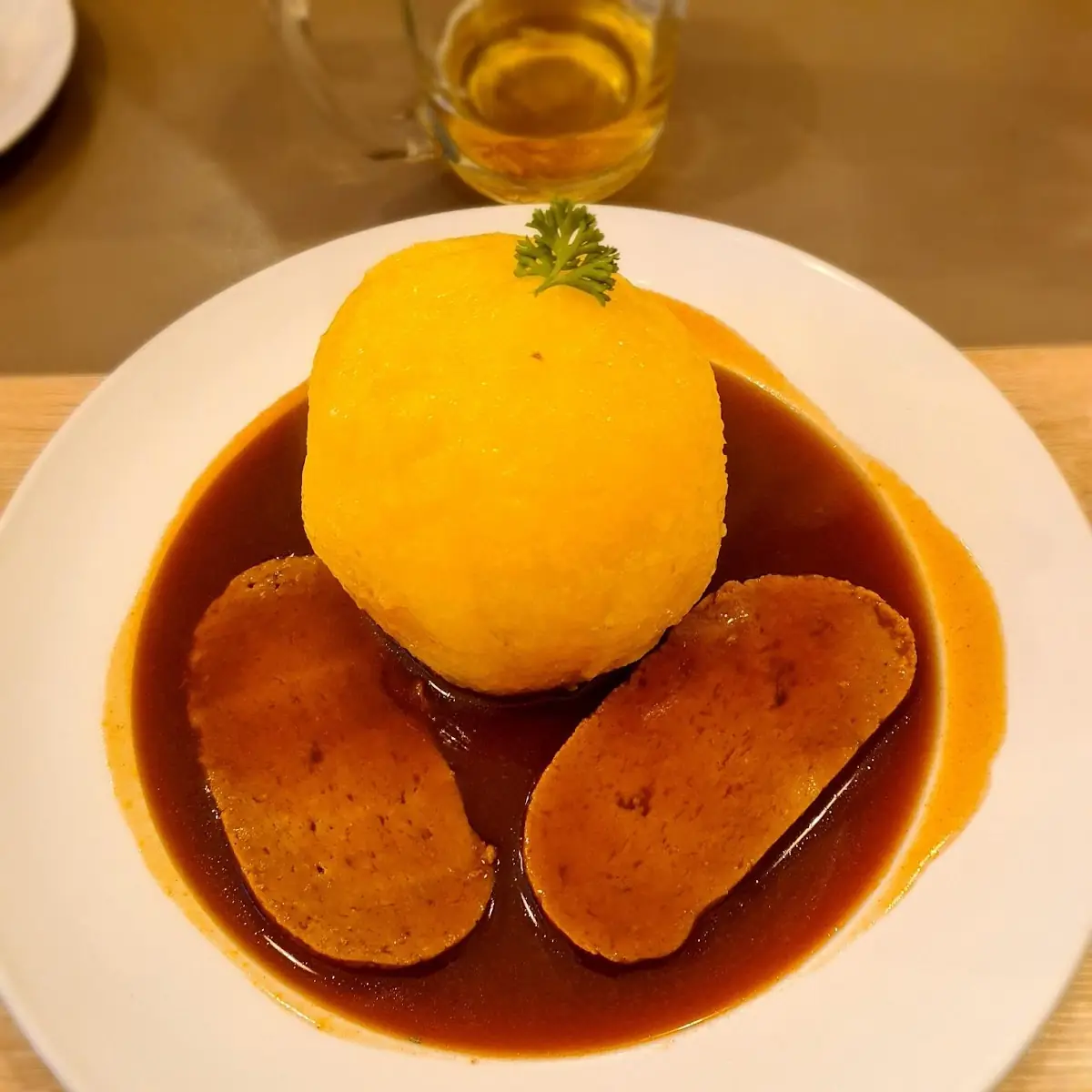 Roast Beef with Potato Dumpling
