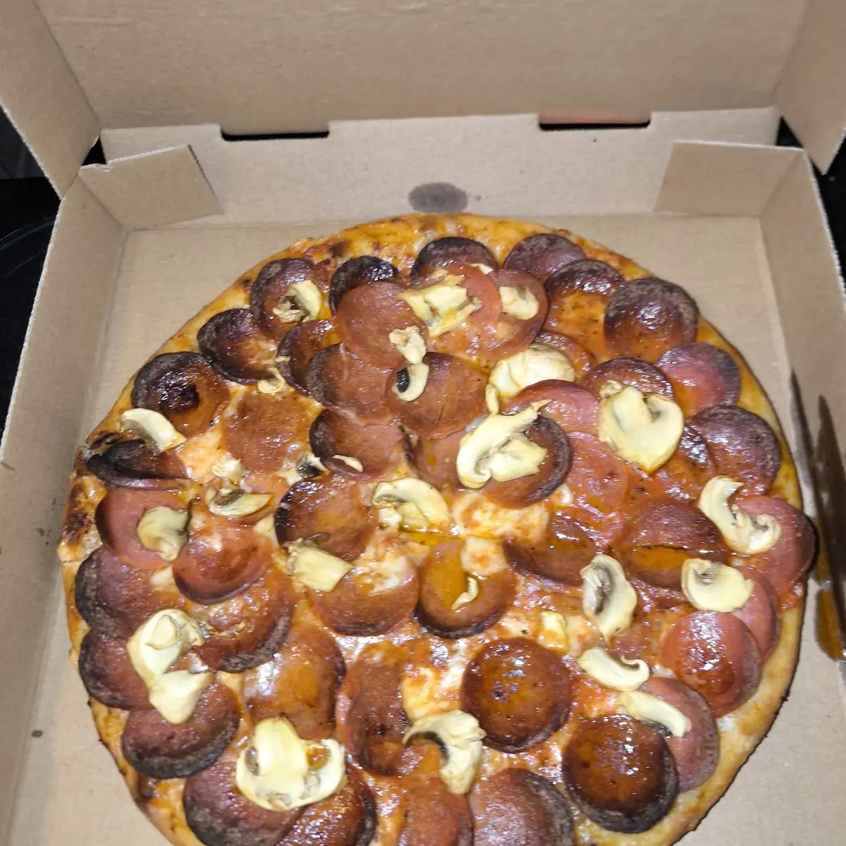 Pizza Pepperoniwurst Mit Extra Pepperoniwurst
