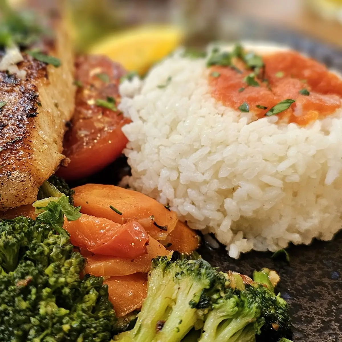 Lachs Mit Gemüse