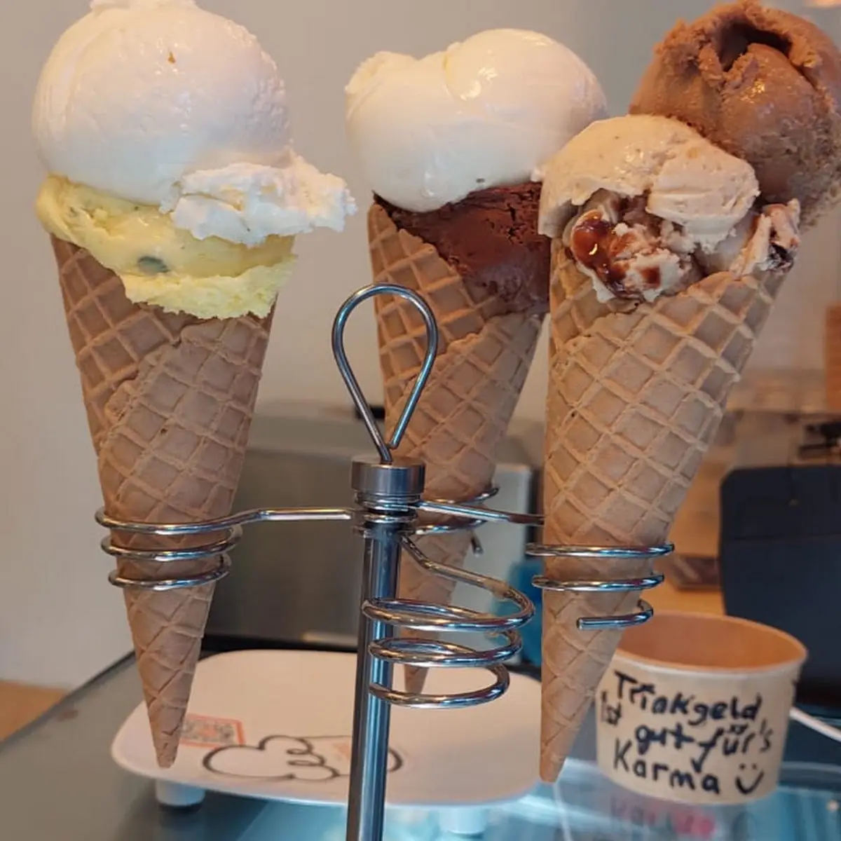 Waffeln Eis