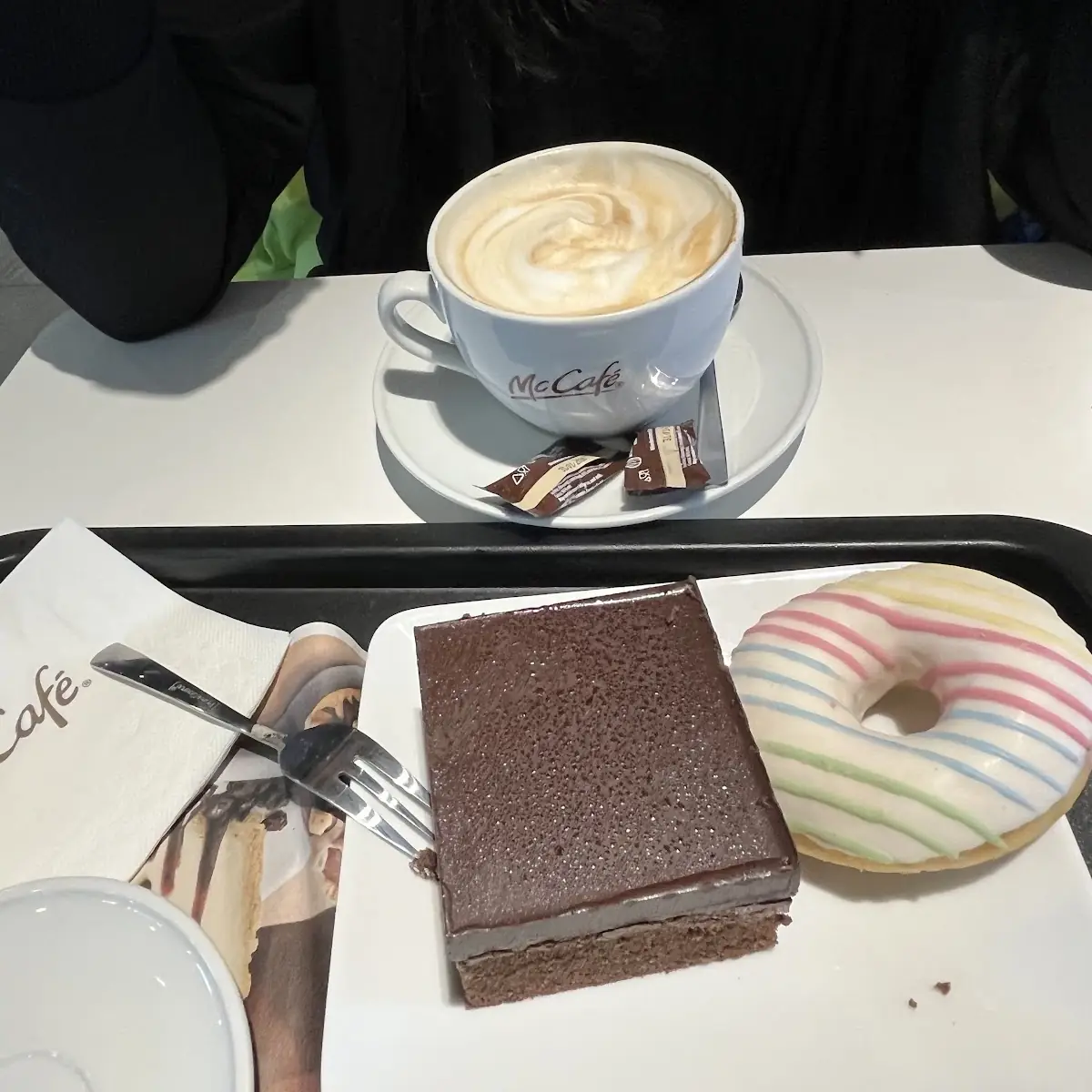 Schokoladekuchen Und Kaffee