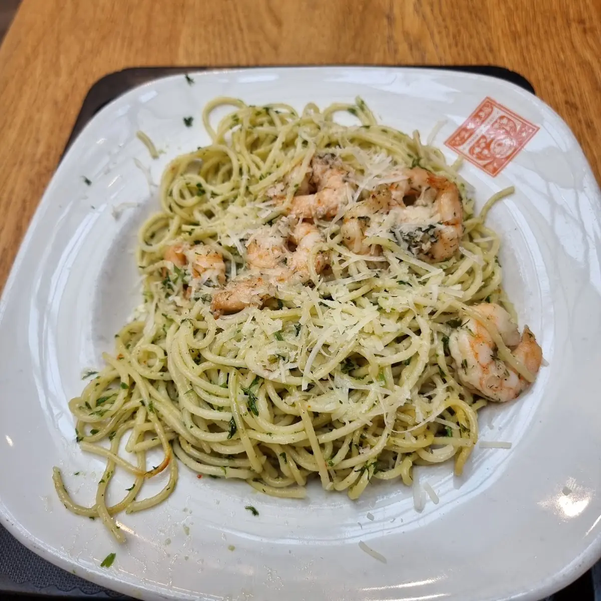 Spaghetti Mit Garnelen