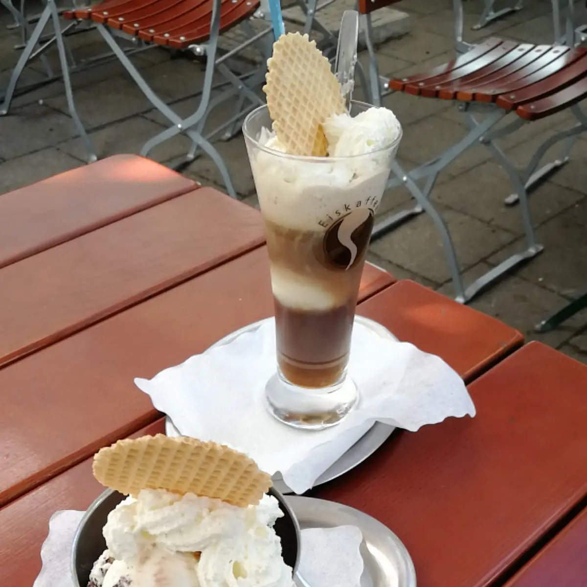Eiskaffee & Eis