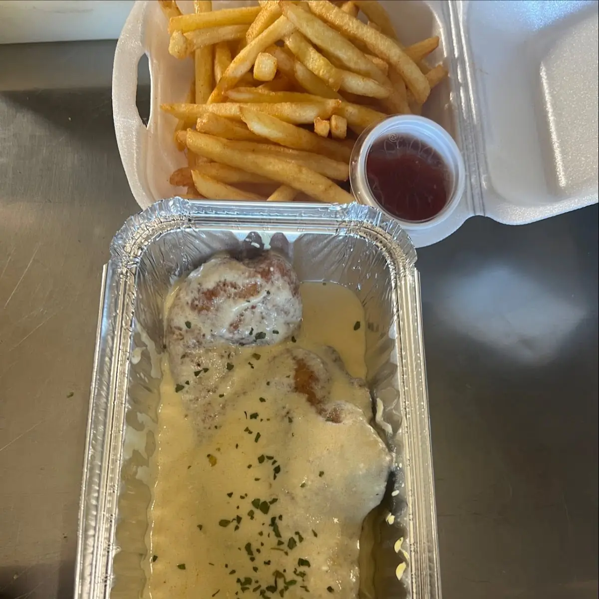 Rahmschnitzel, Pizza Express puwar