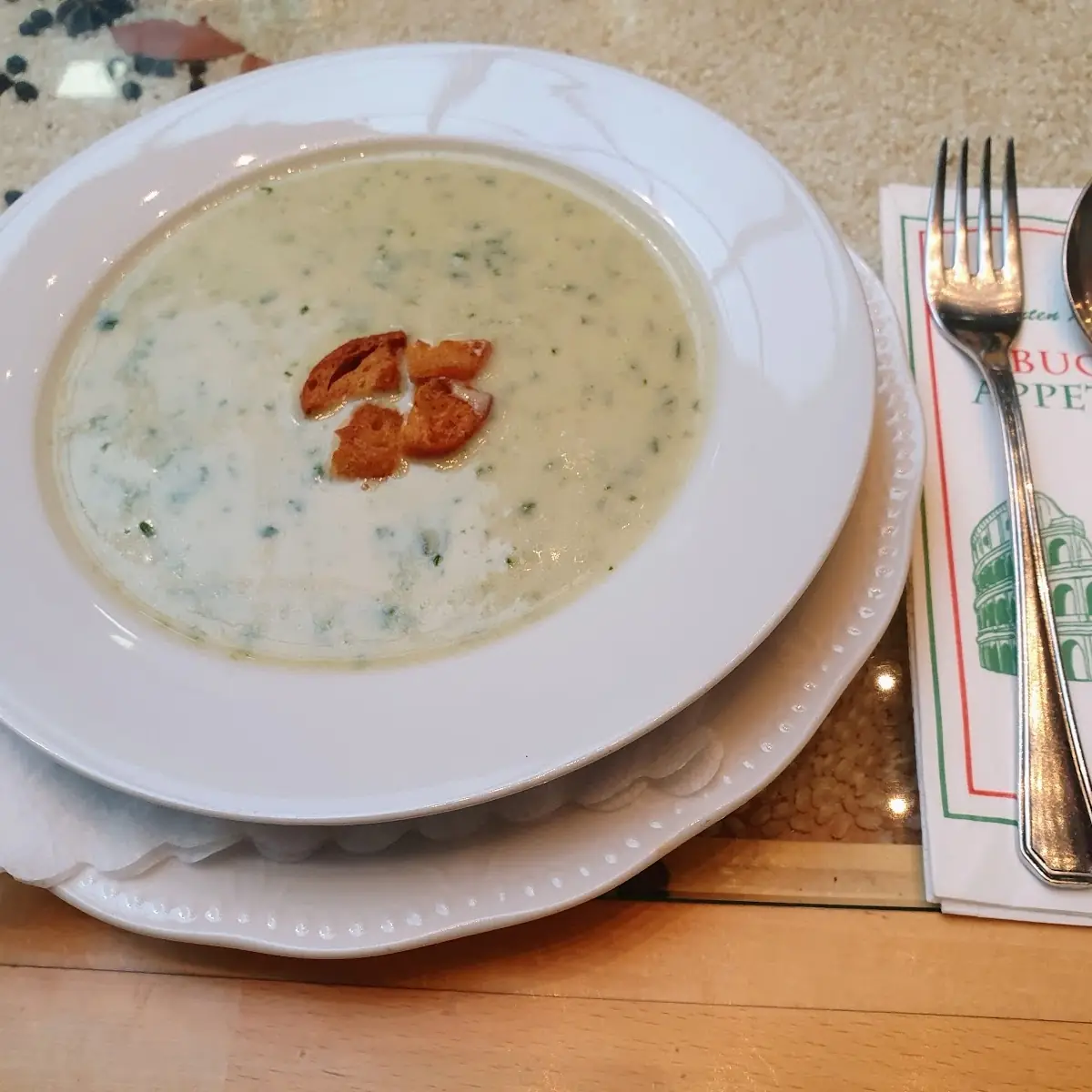 Spinatsuppe