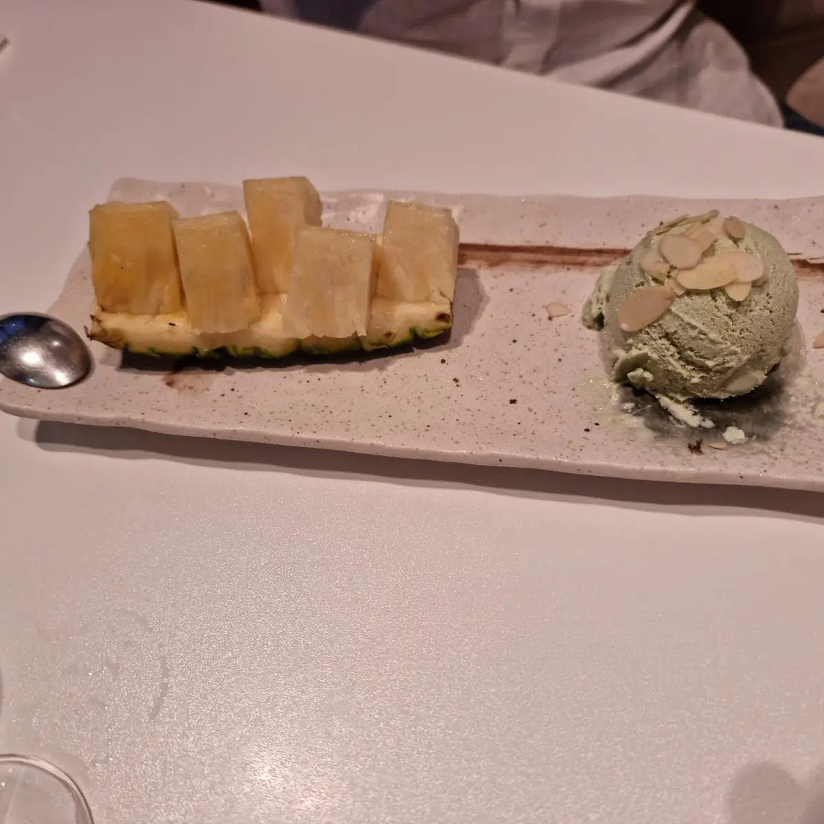 Grüntee Eis Mit Ananas