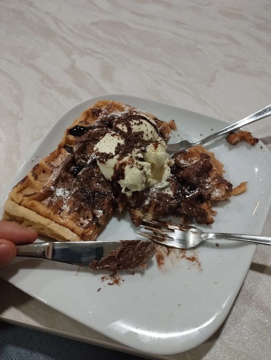 Waffel Mit Eis