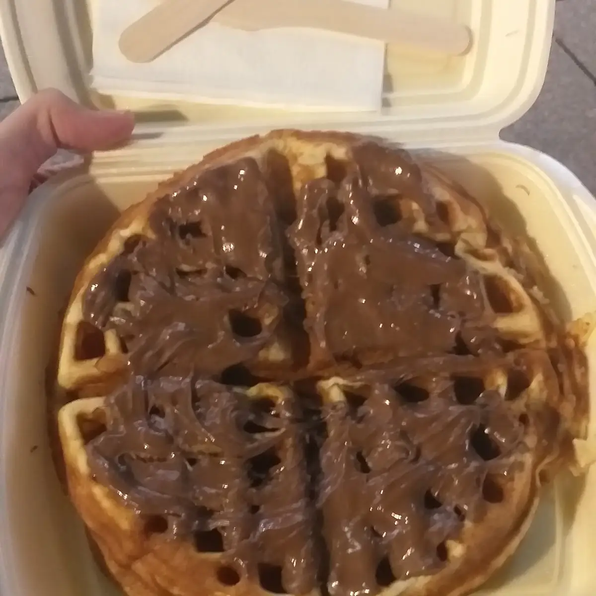 Waffel Nutella