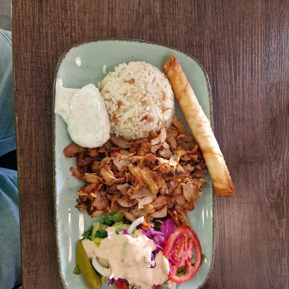 Dönerteller Mit Reis
