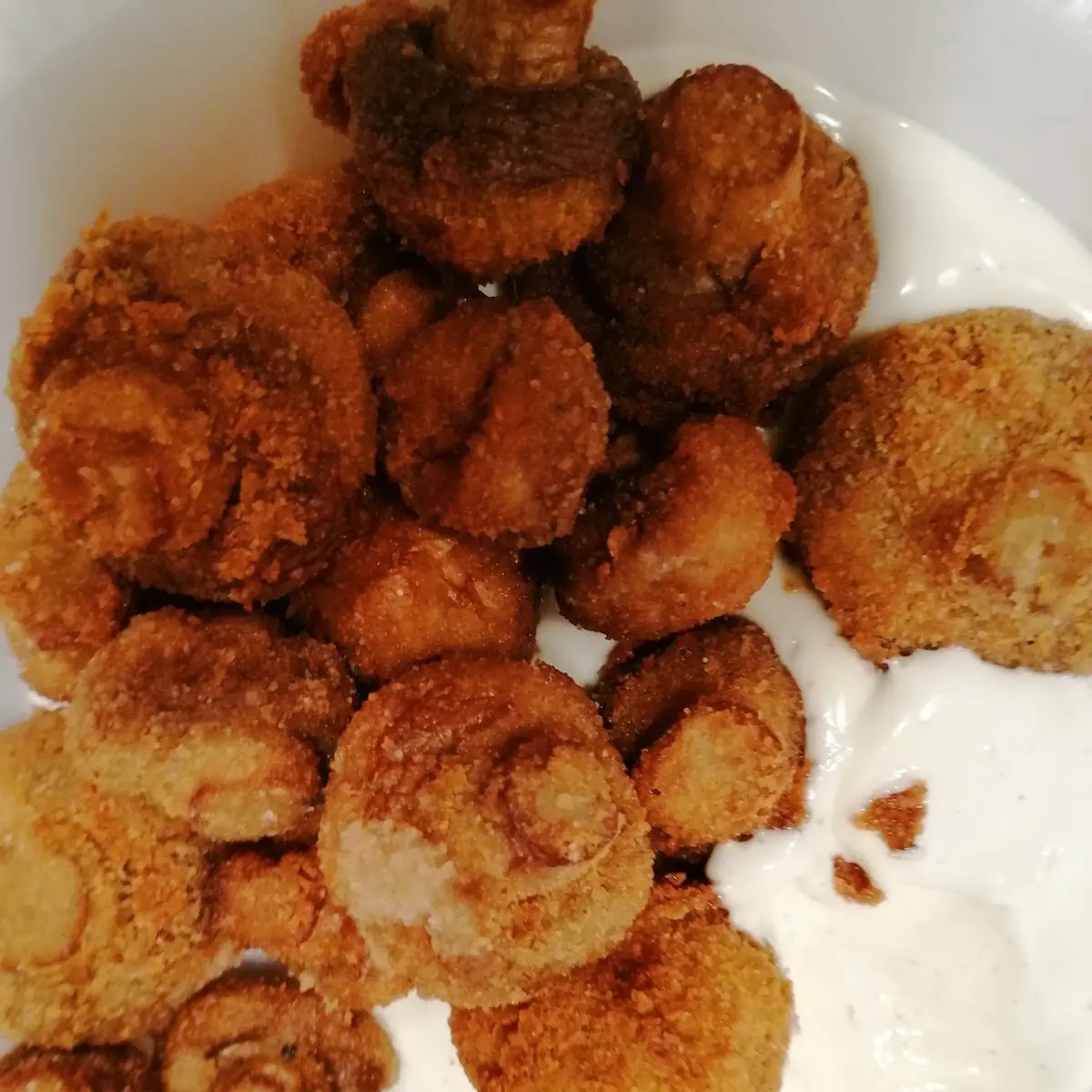 Panierte Champignons
