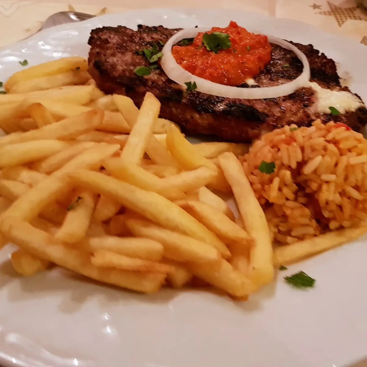 Hacksteak Gefüllt