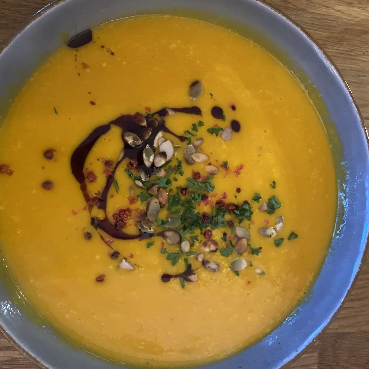 Kürbissuppe, Restaurant Am Wasser