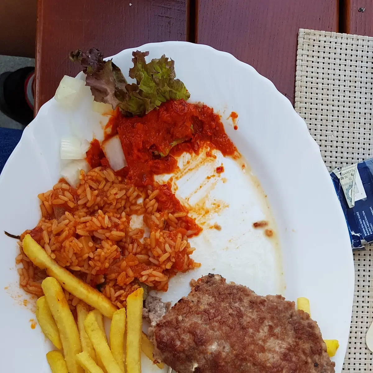 Gefülltes Hacksteak