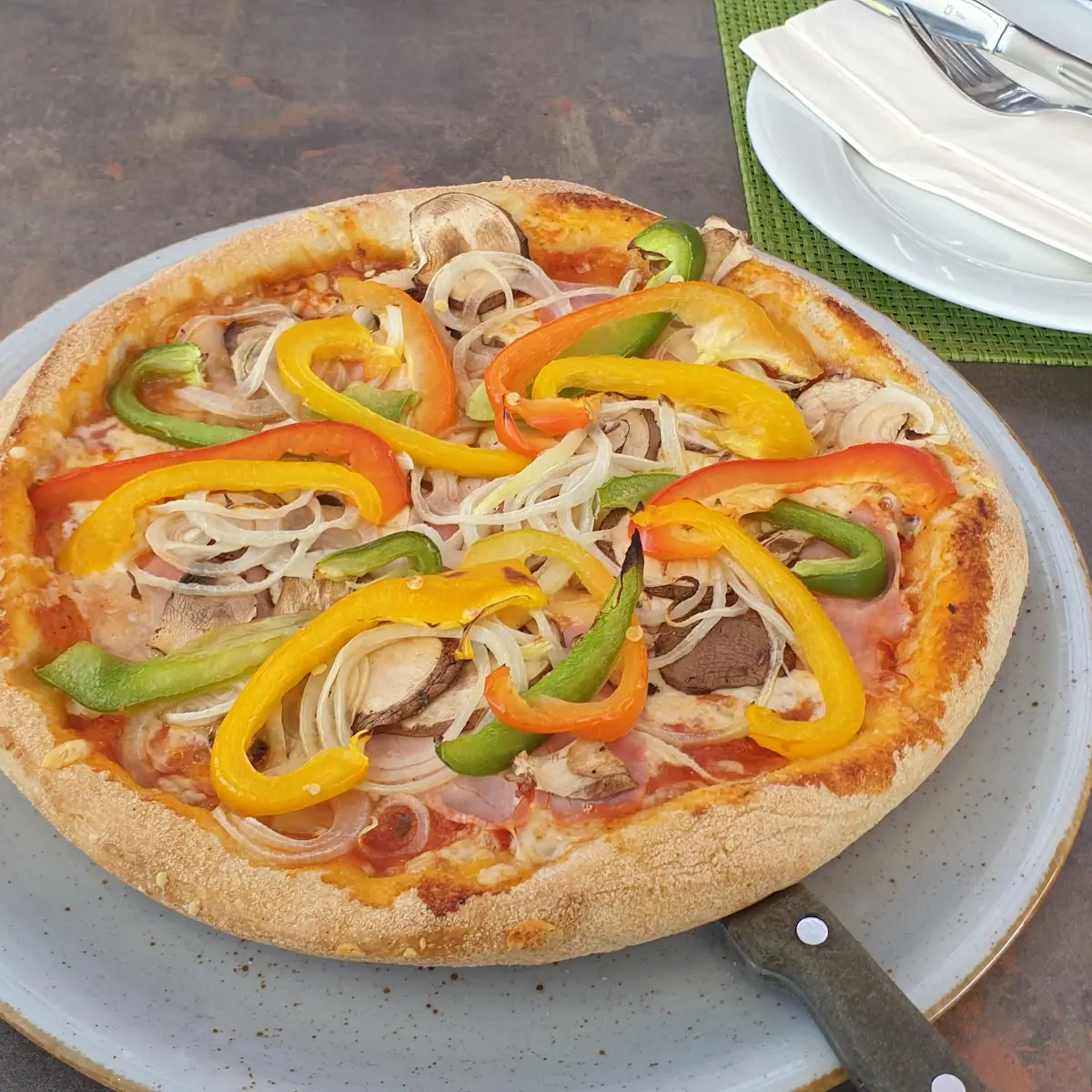 Pizza, Am Rosengarten