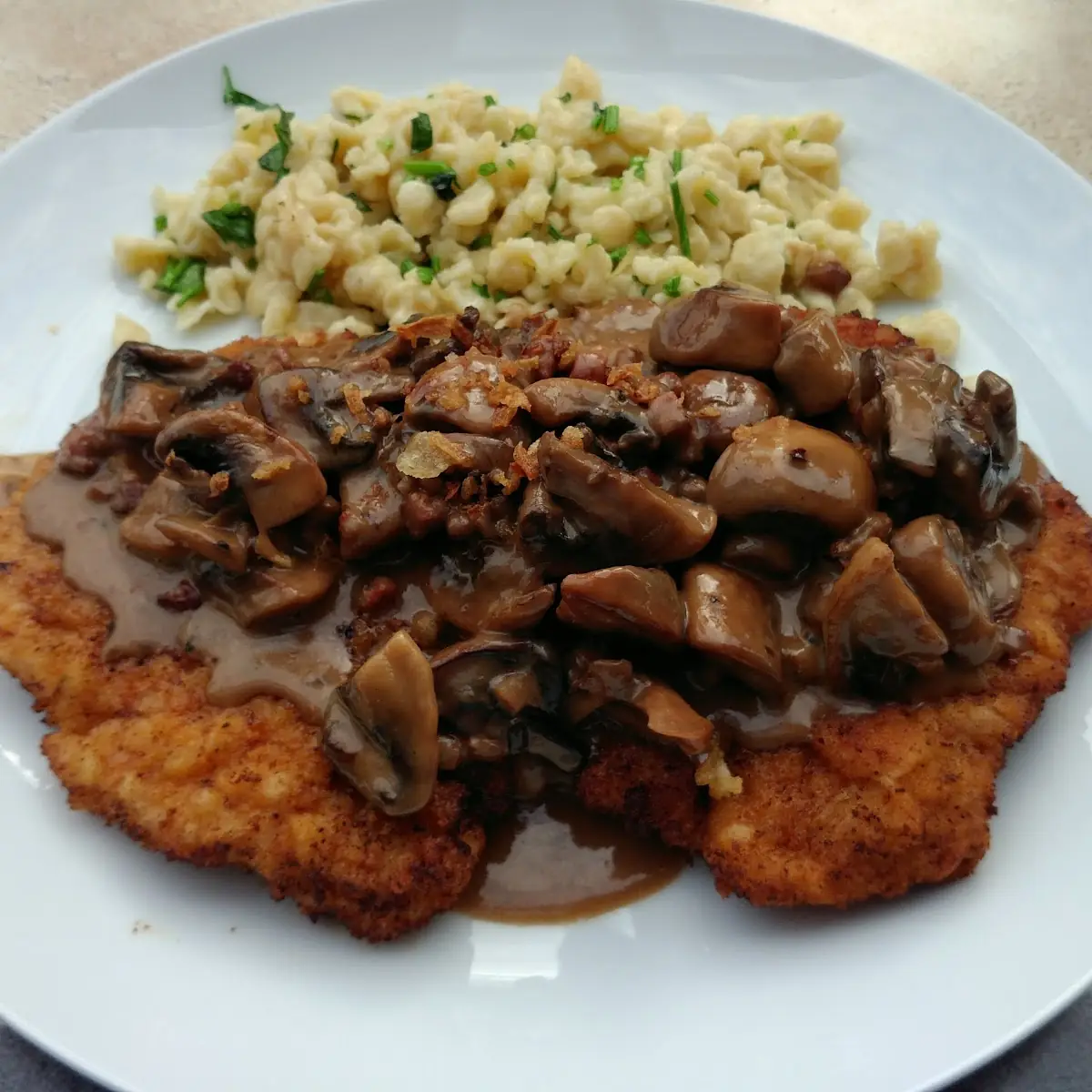 Schnitzel, Am Rosengarten