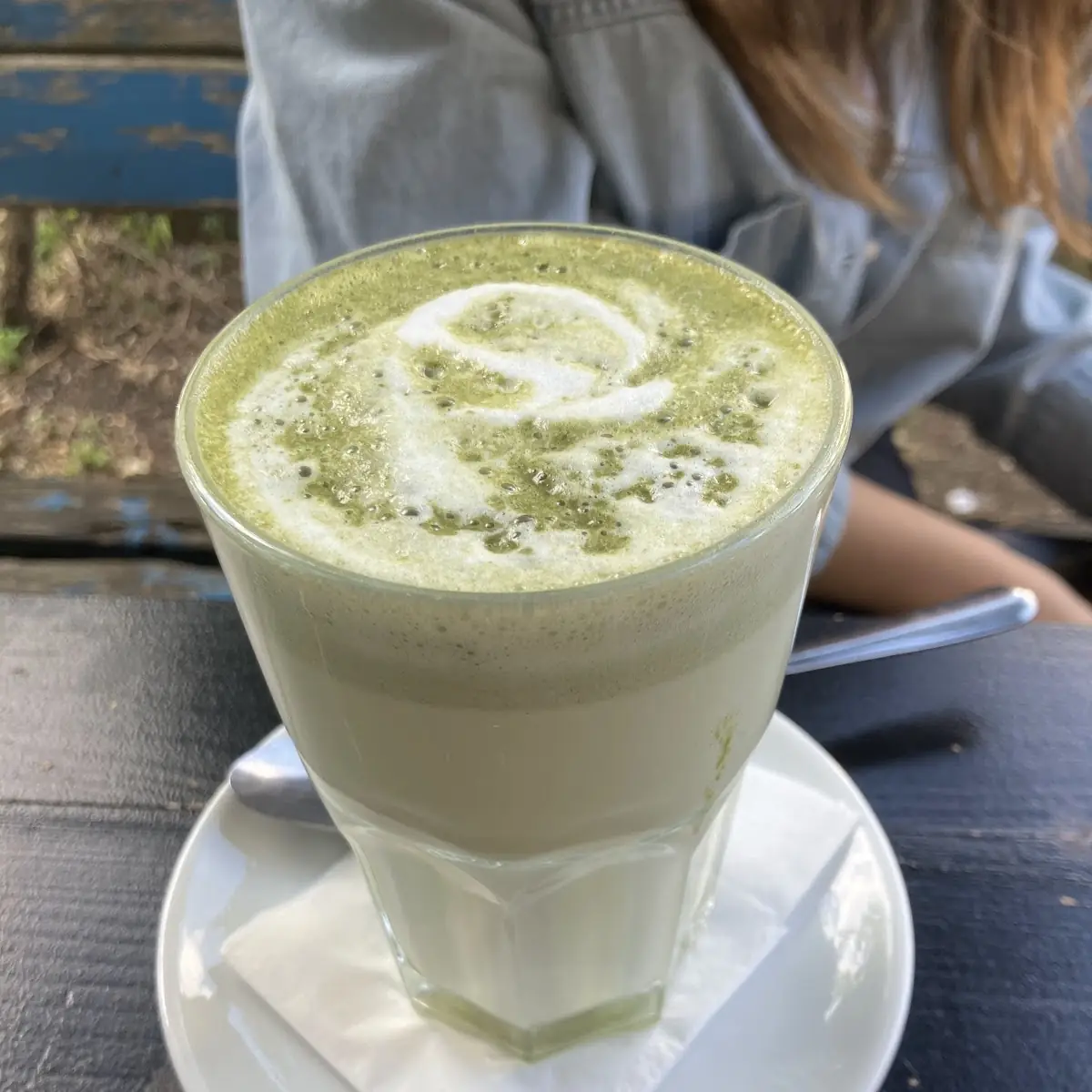 Matcha Latte, Leuchte Kaffeebar
