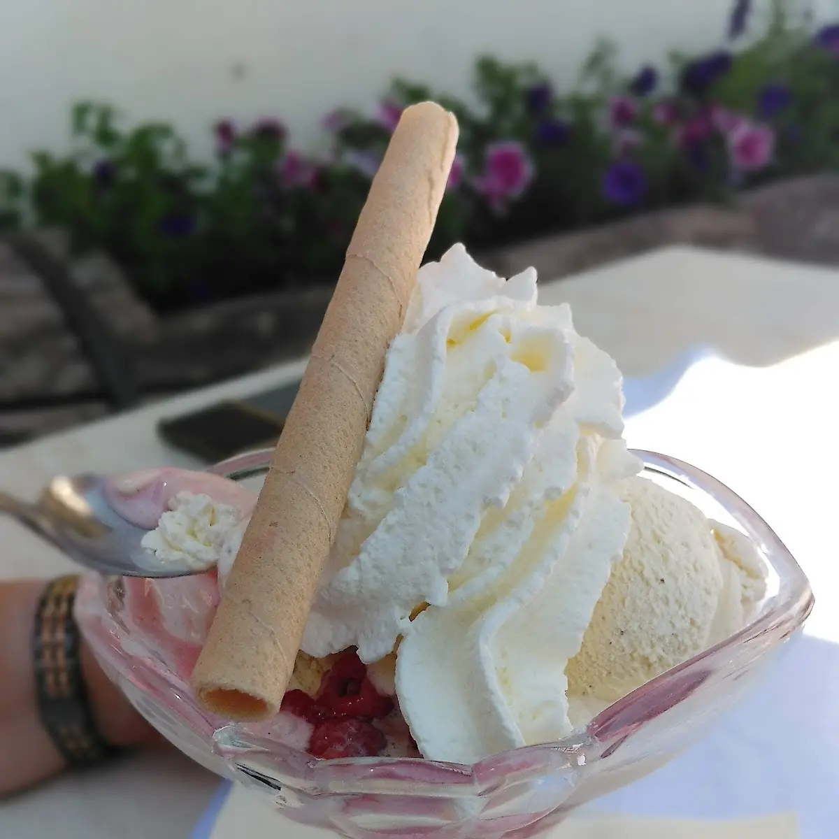 Gemischtes Eis Mit Sshne