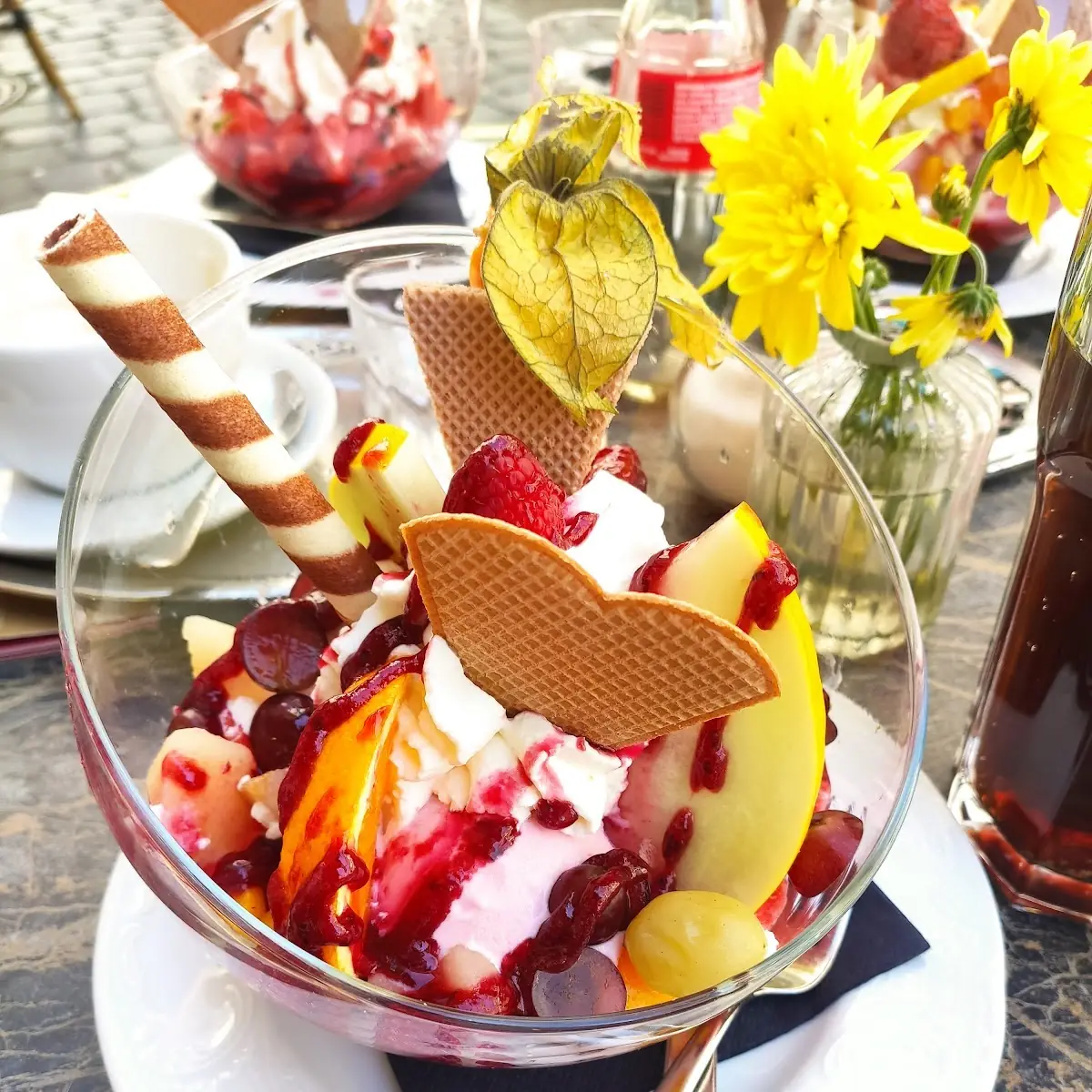 Früchtebecher, Café Krönner