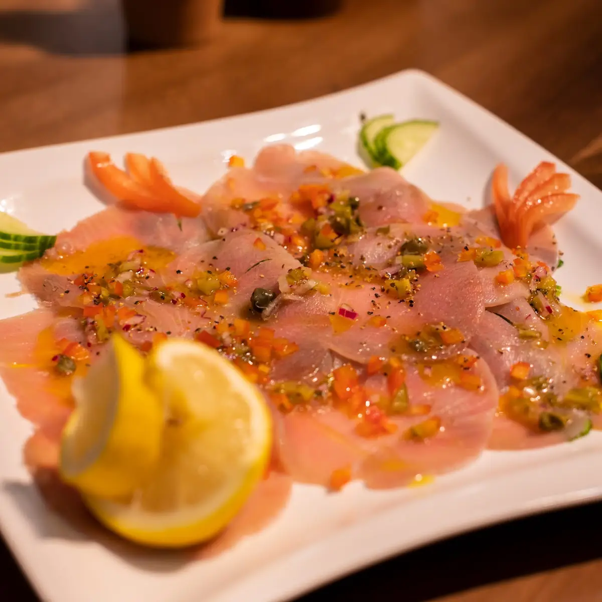 Lachs Carpaccio