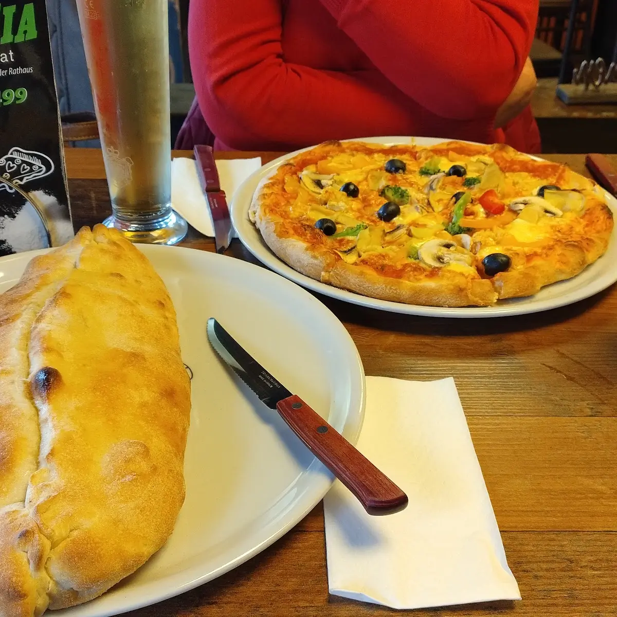 Calzone, Pizzeria Mamma Mia