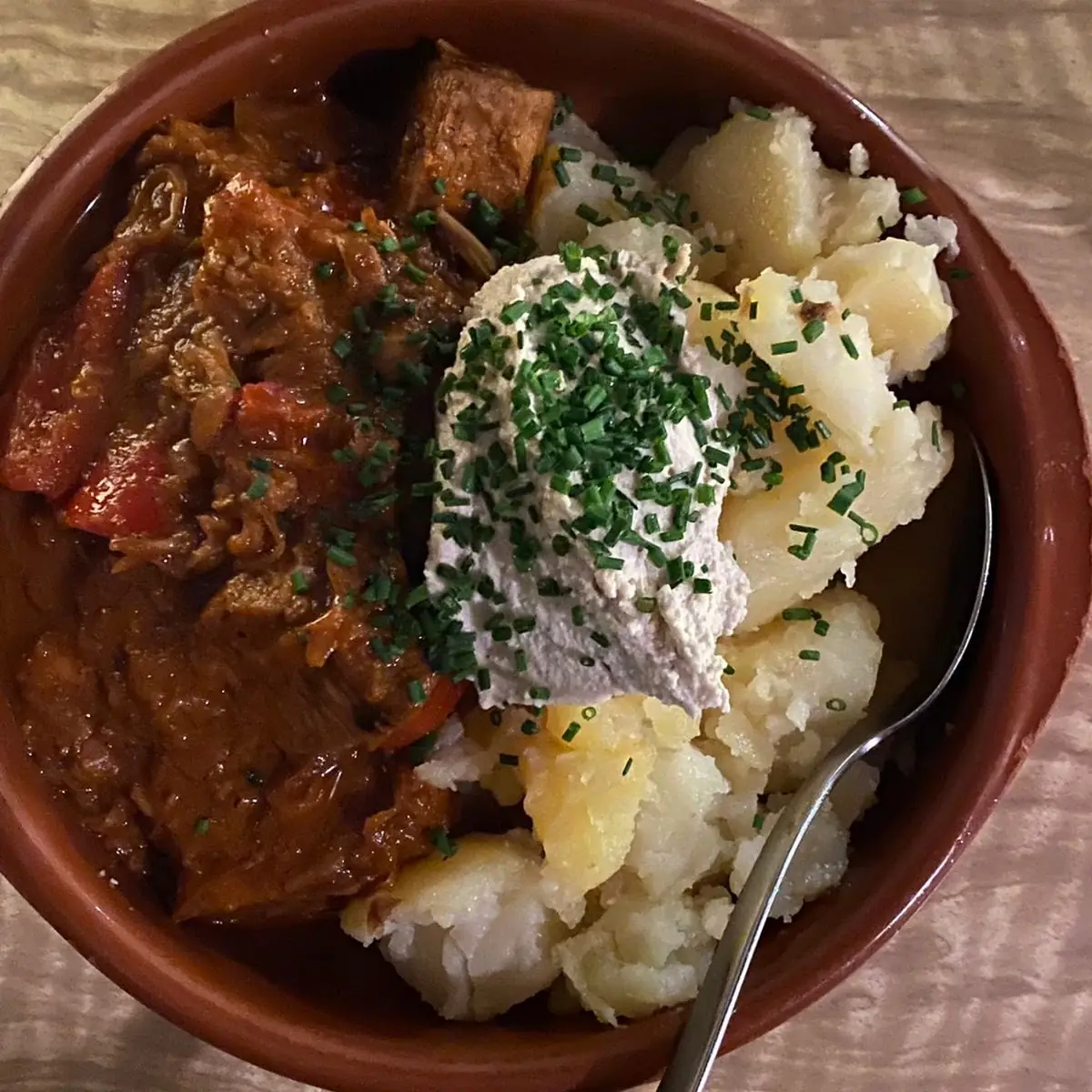 Jackfruit Gulasch
