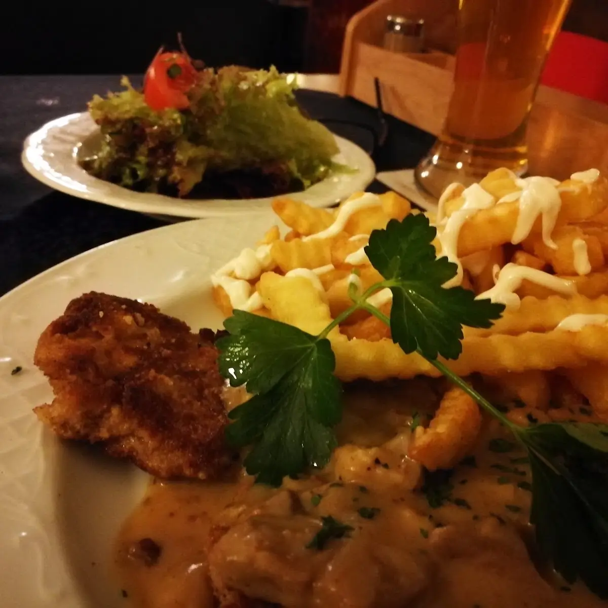 Jägerschnitzel, Zur Post