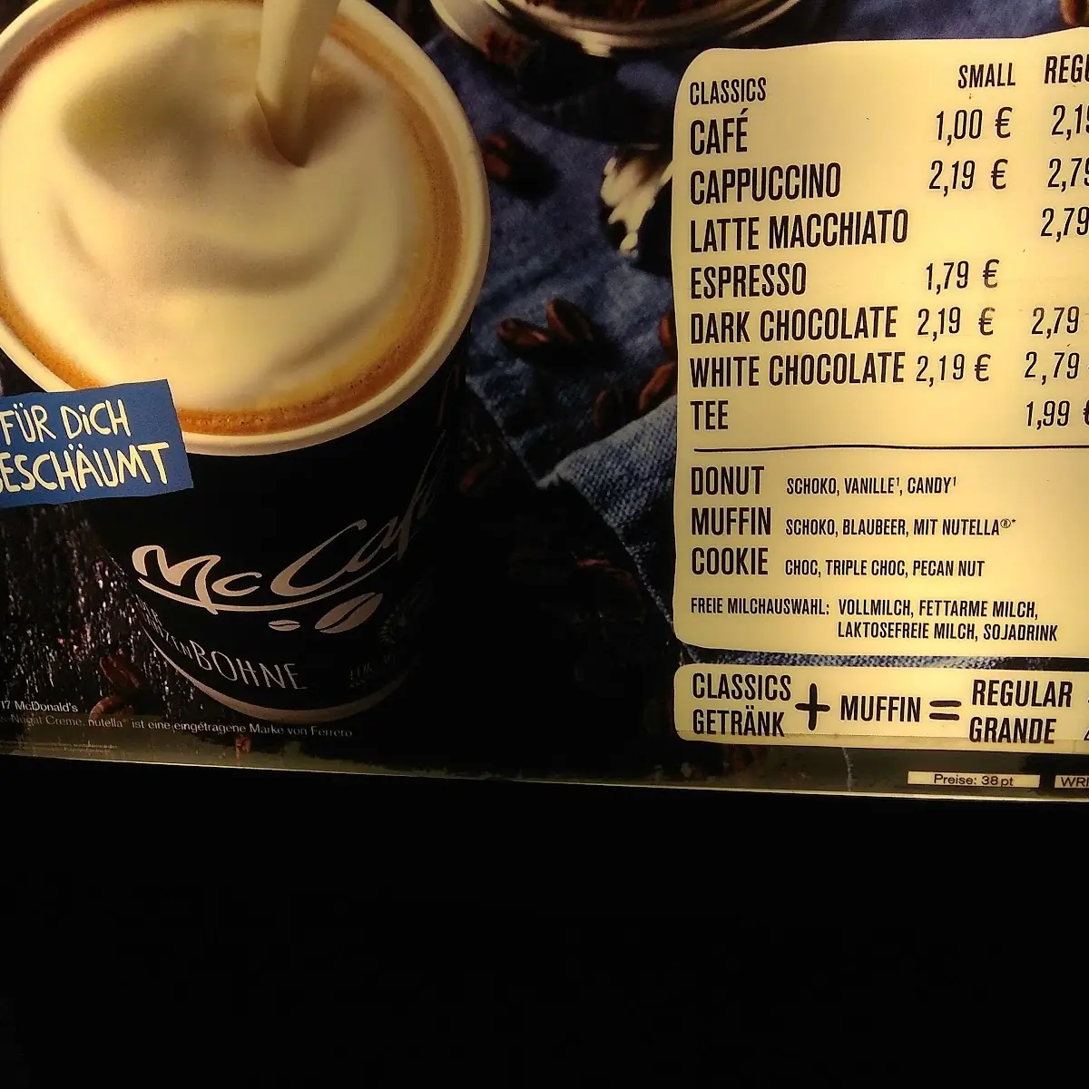 Mc Café Sortiment