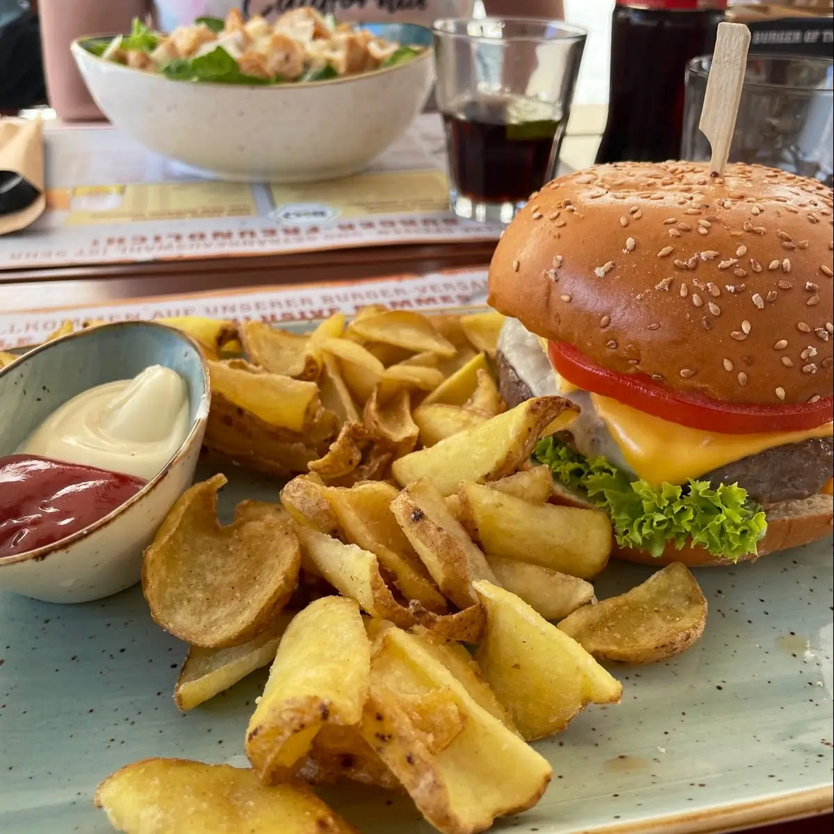 Burger Menü, Onkel Toms Wirtshaus