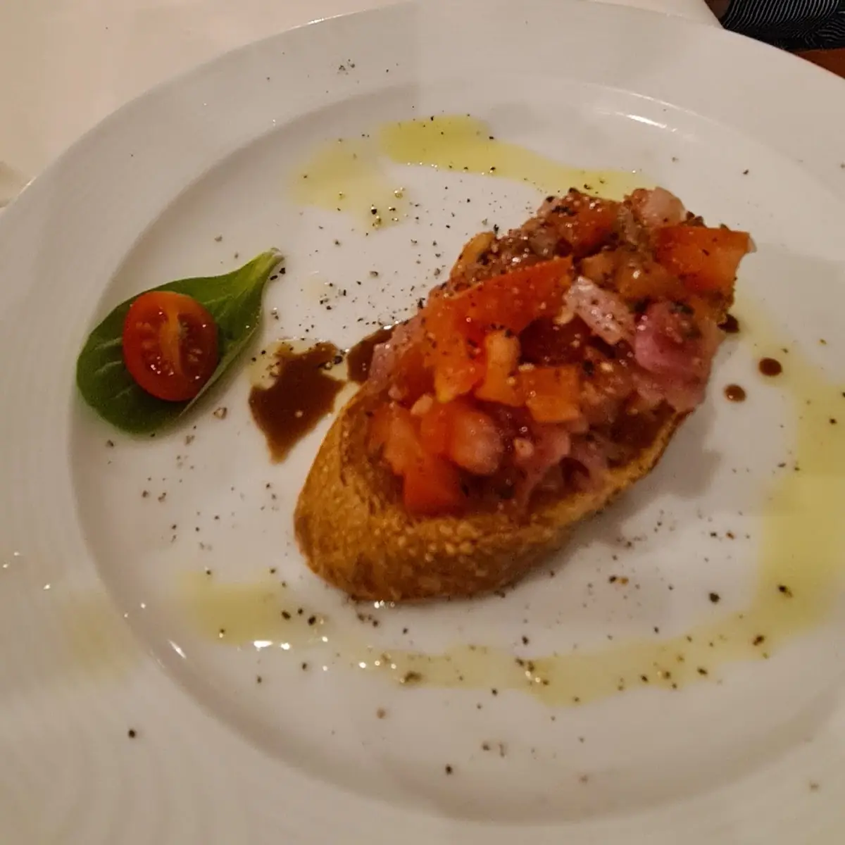 Bruschetta, Ristorante Riviera