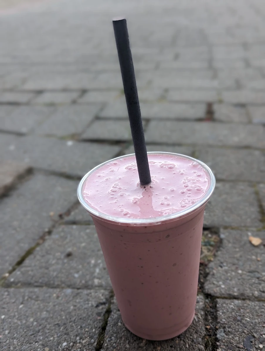 Erdbeer Milchshake, eisbar Bad Oldesloe