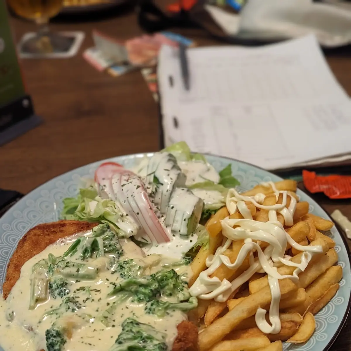 Broccolischnitzel, Pizzeria Romantica