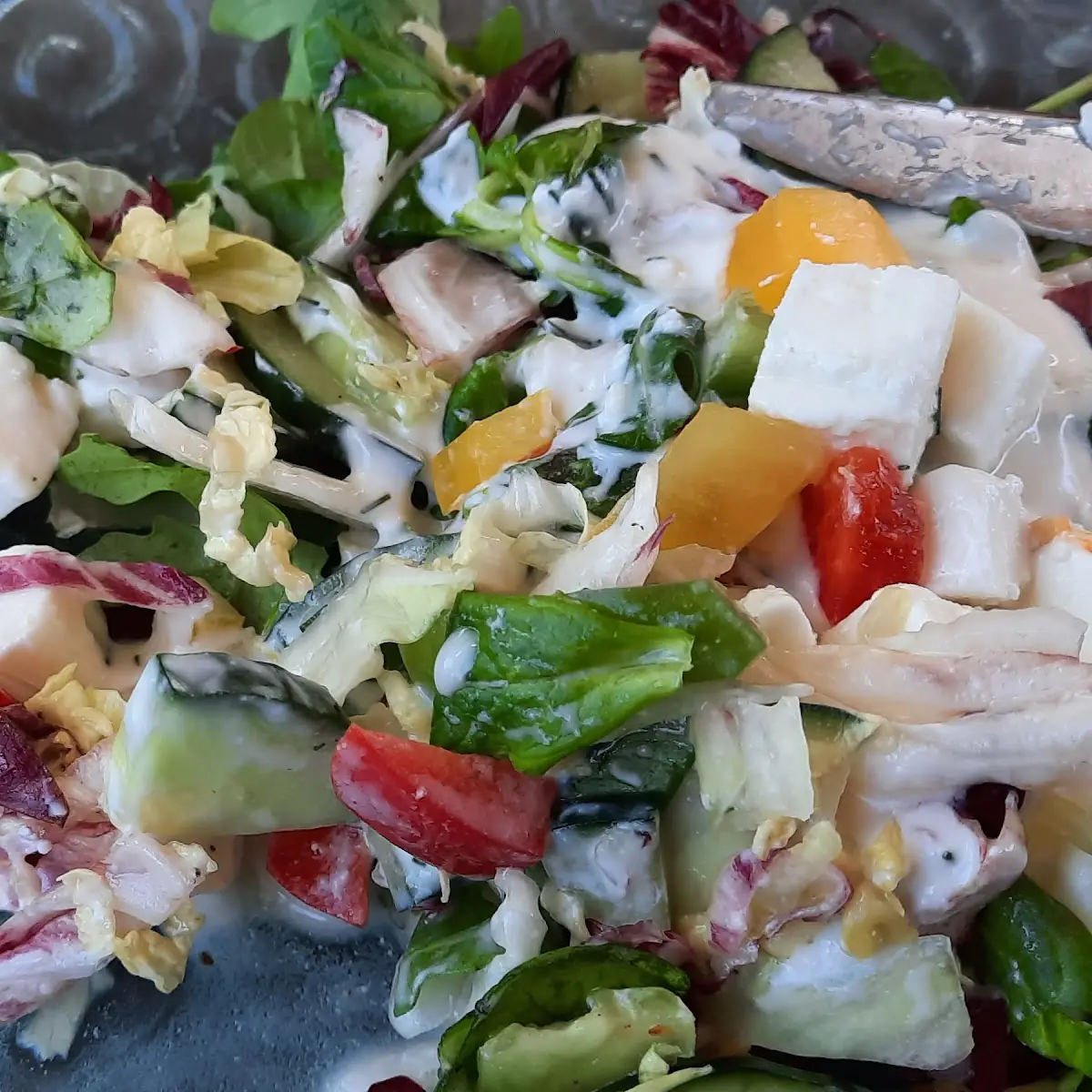 Salatteller, Gasthof zum Vogelsiedler