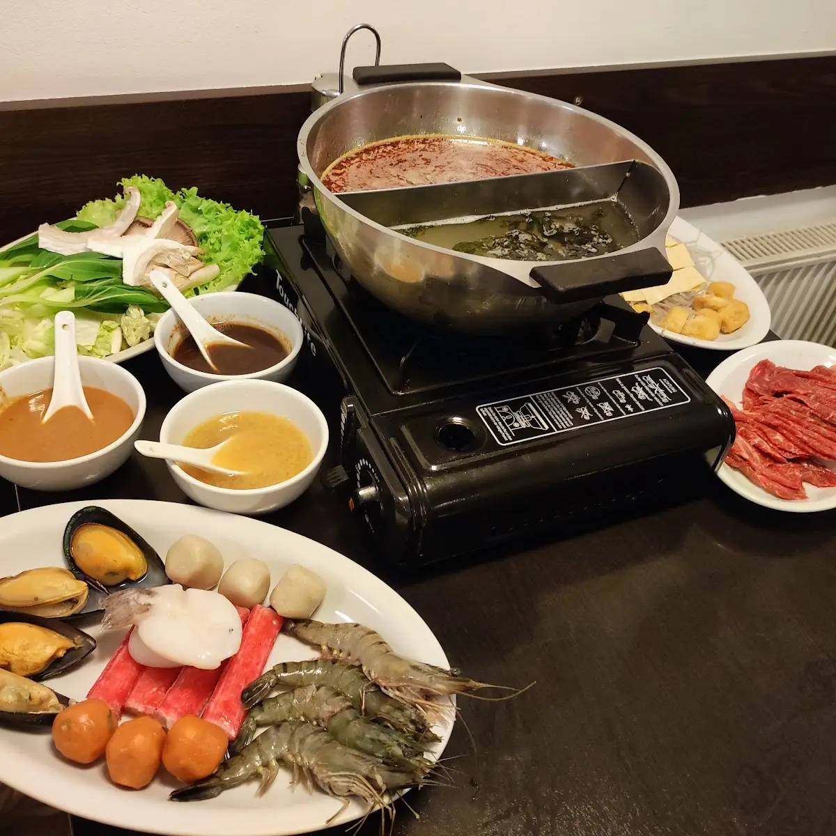Meeresfrüchte Teller, Shabu Shabu