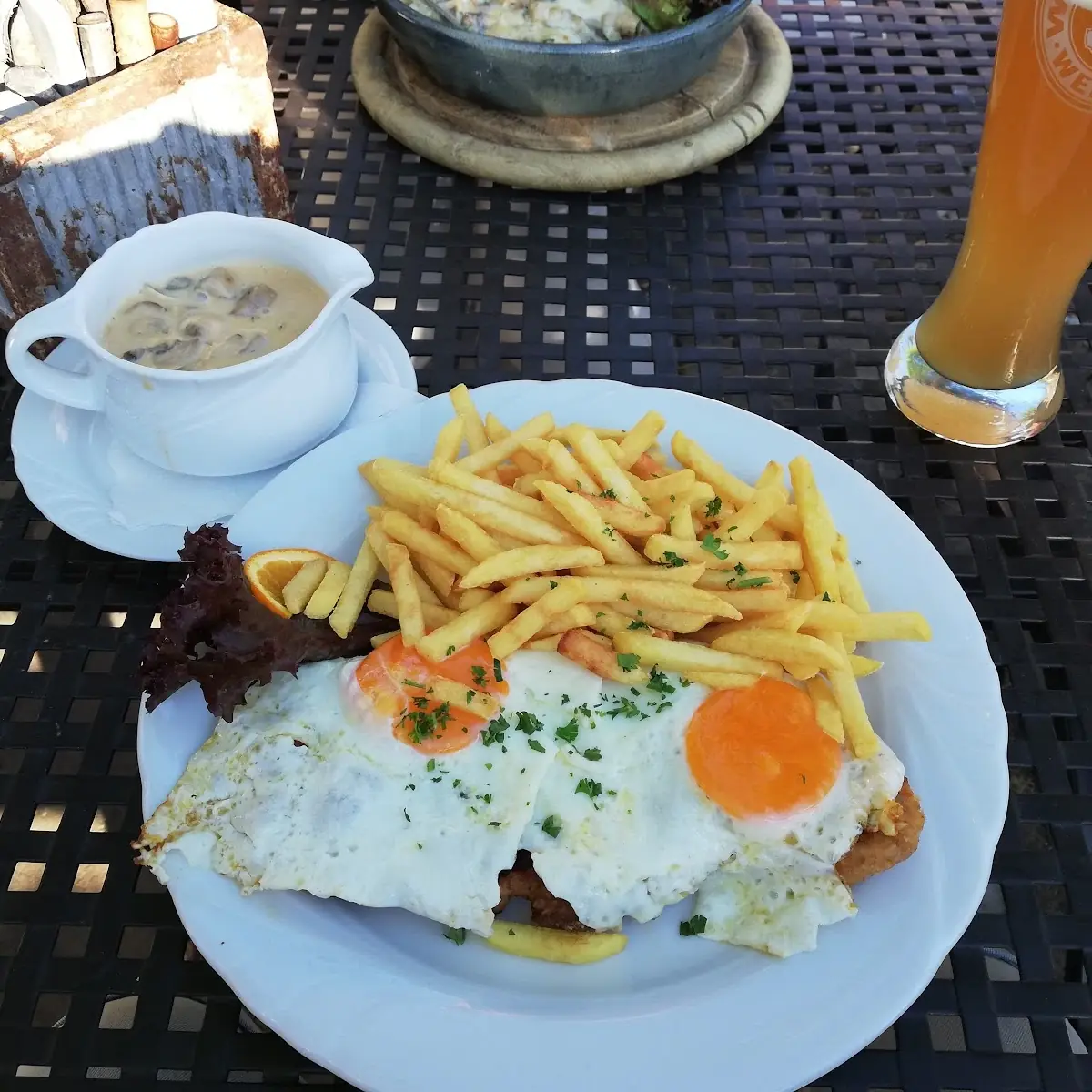 Landsknechtschnitzel & Champignons