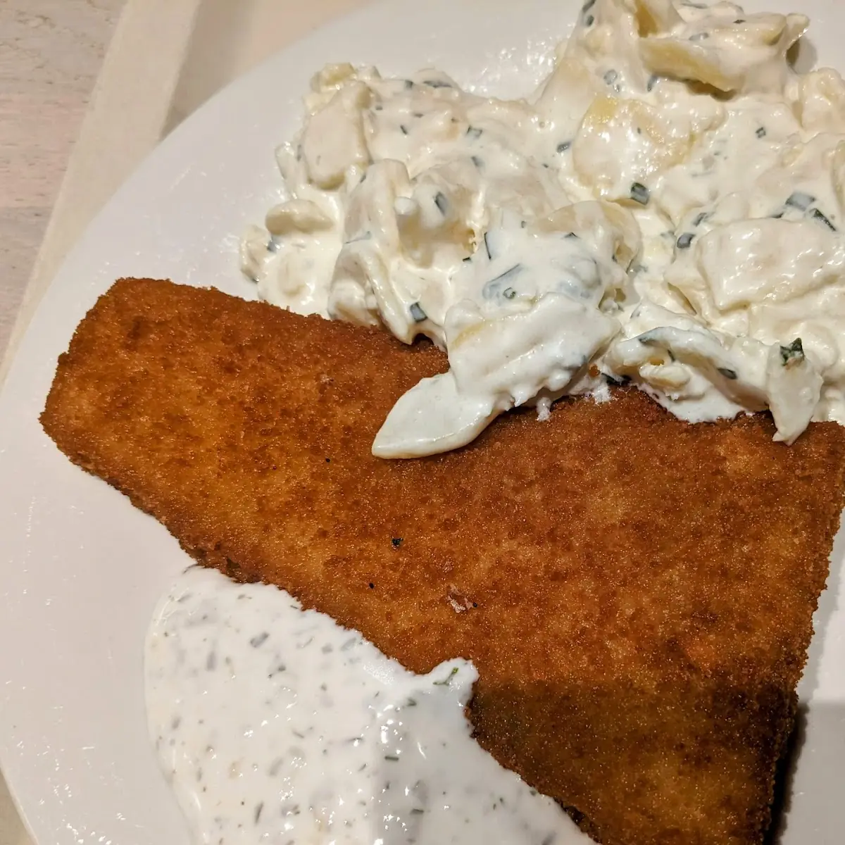 Alaska Lachs Mit Kartoffelsalat
