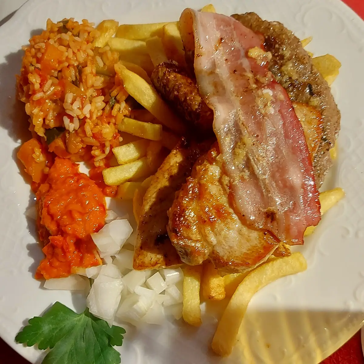 Grillteller, Gaststätte "Bei Uns"