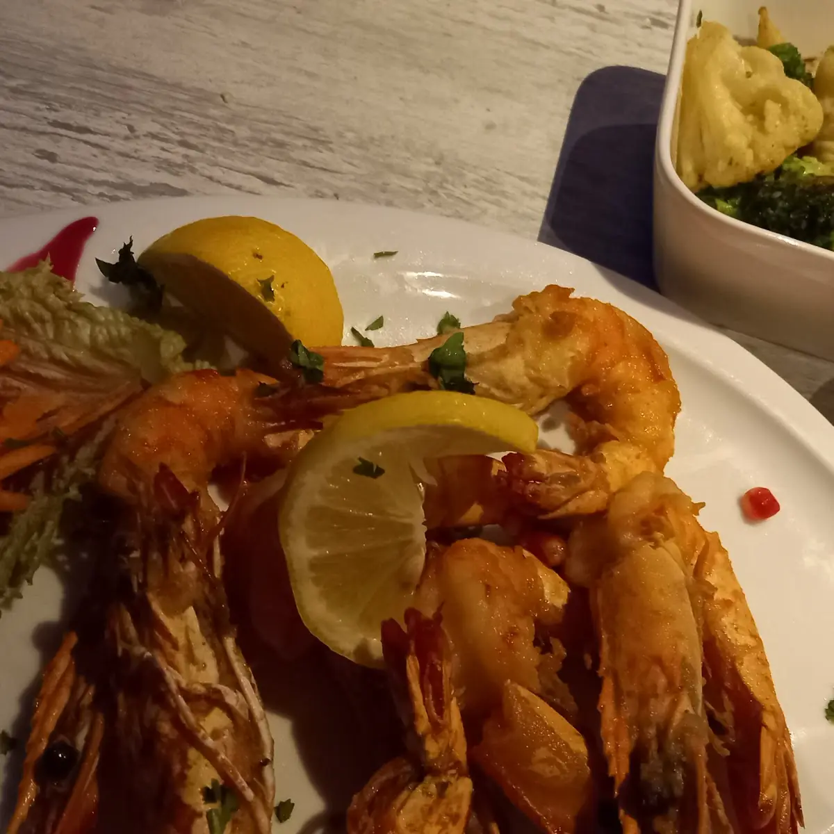 Scampi Mit Gemüse, Akropolis