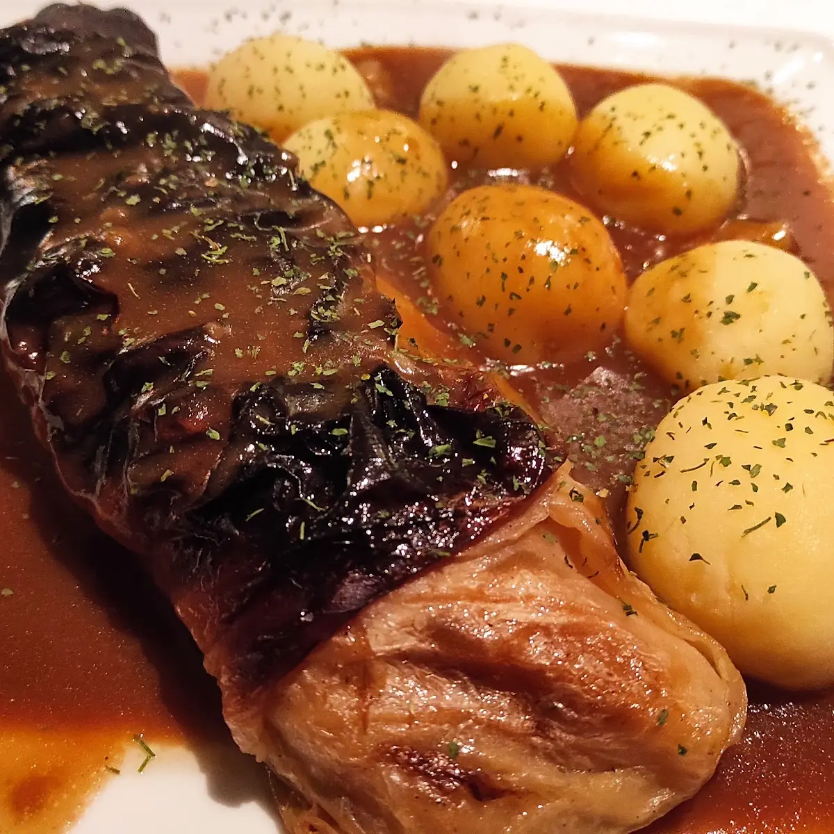 Kohlrouladen, Restaurant vor Anker