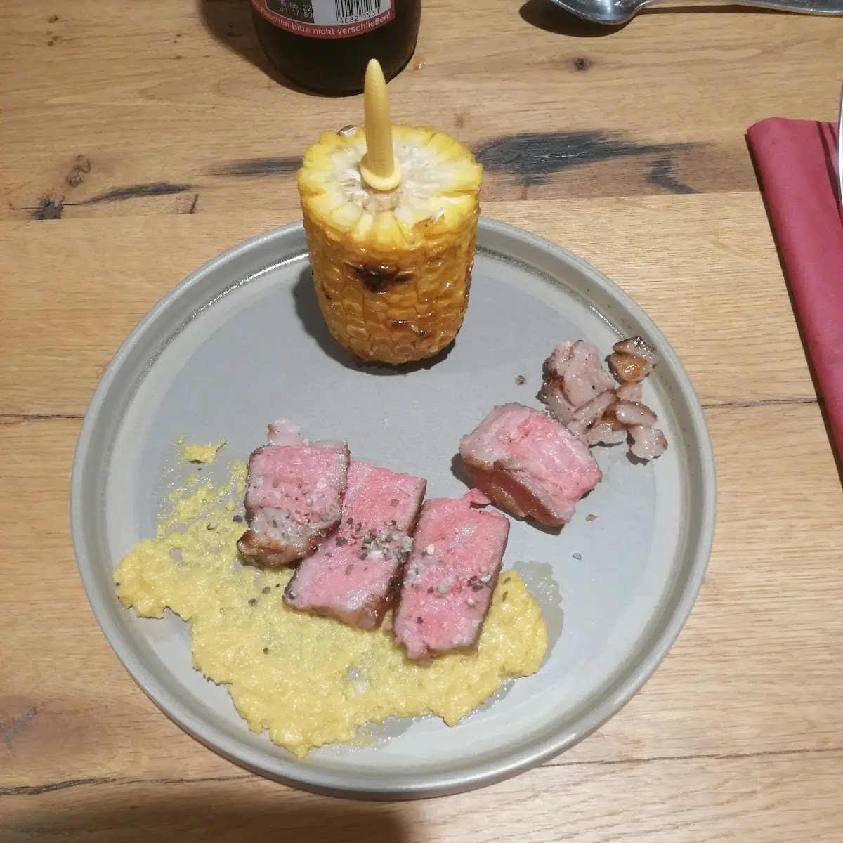 Ameri Amerikanisches Steak Mit Maiskolben