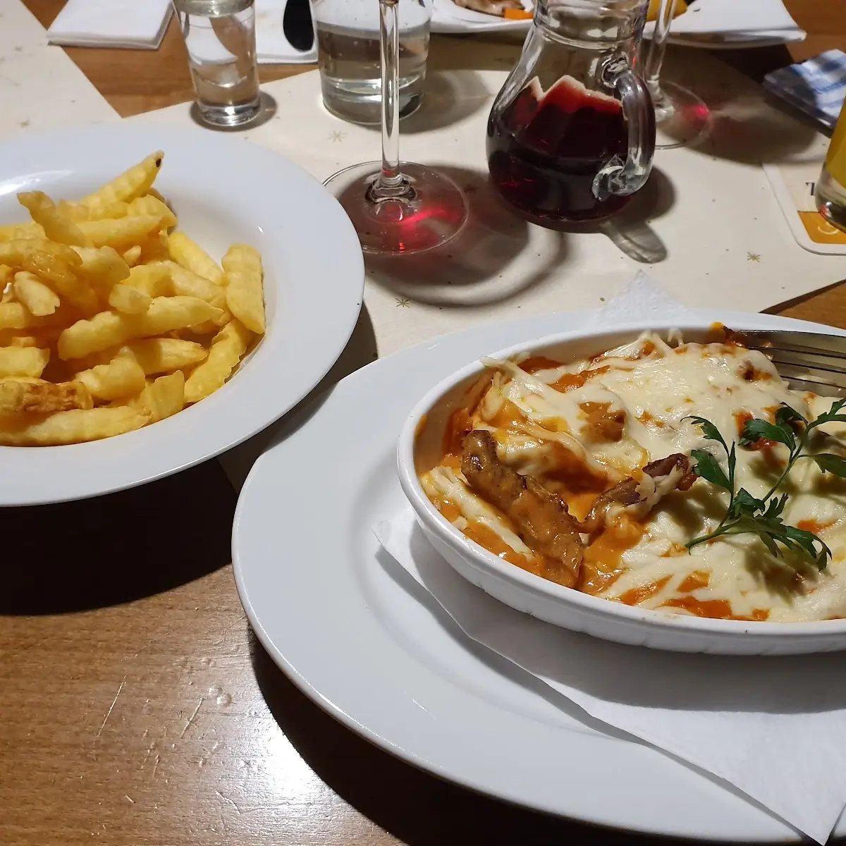 Gyros Überbacken Mit Pommes