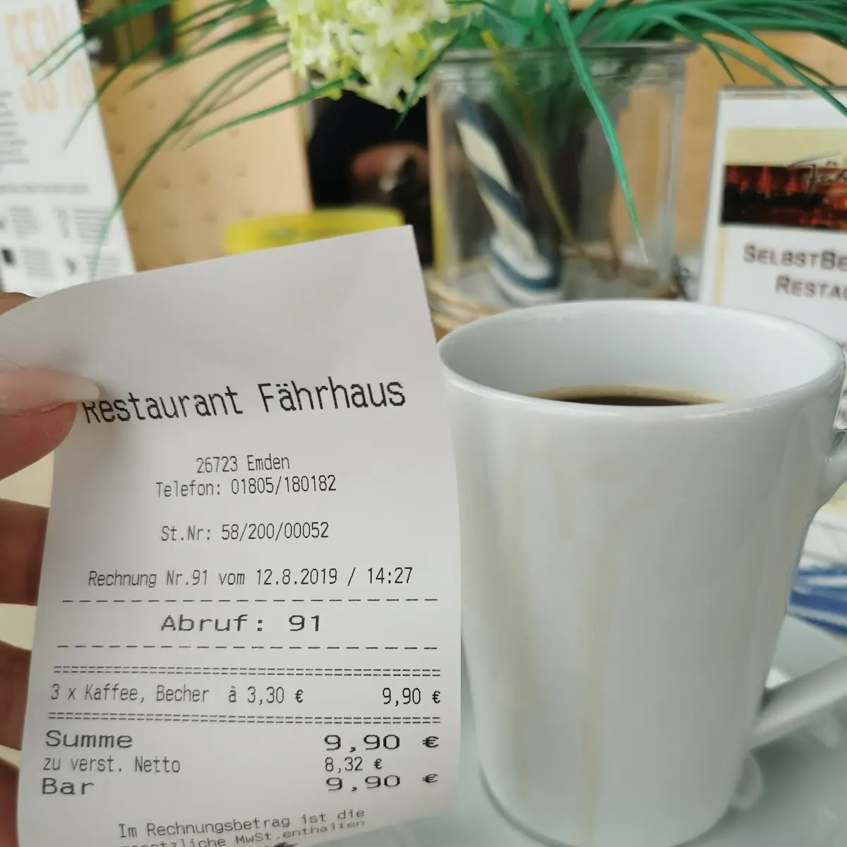Cafe, Event-Terminal Fährhaus