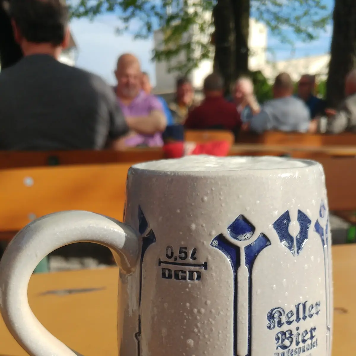 Bier, Biergarten - Kla Sepper - Gasthaus zum Goldenen Kreuz