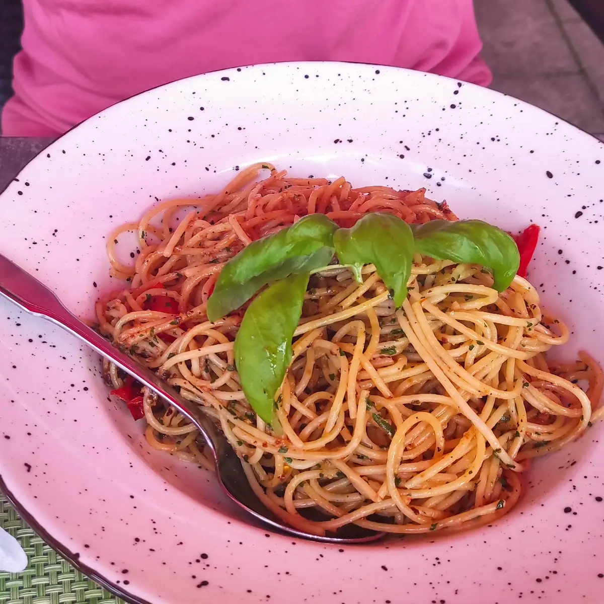 Spaghetti Aglio E Olio, Restaurant Pizzeria Seealm Lago
